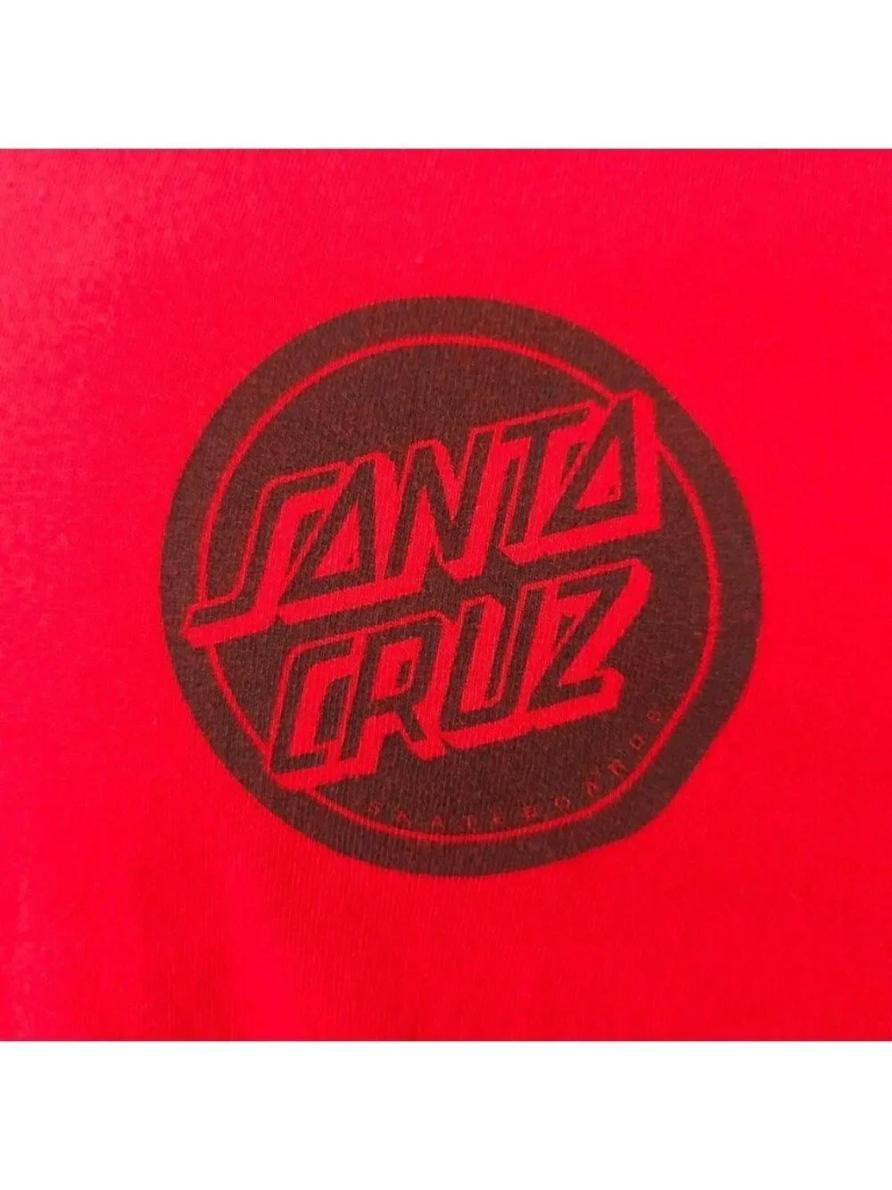 Santa Cruz Skater T Shirt Mens Size Medium Red Surfer Surfing Skateboard